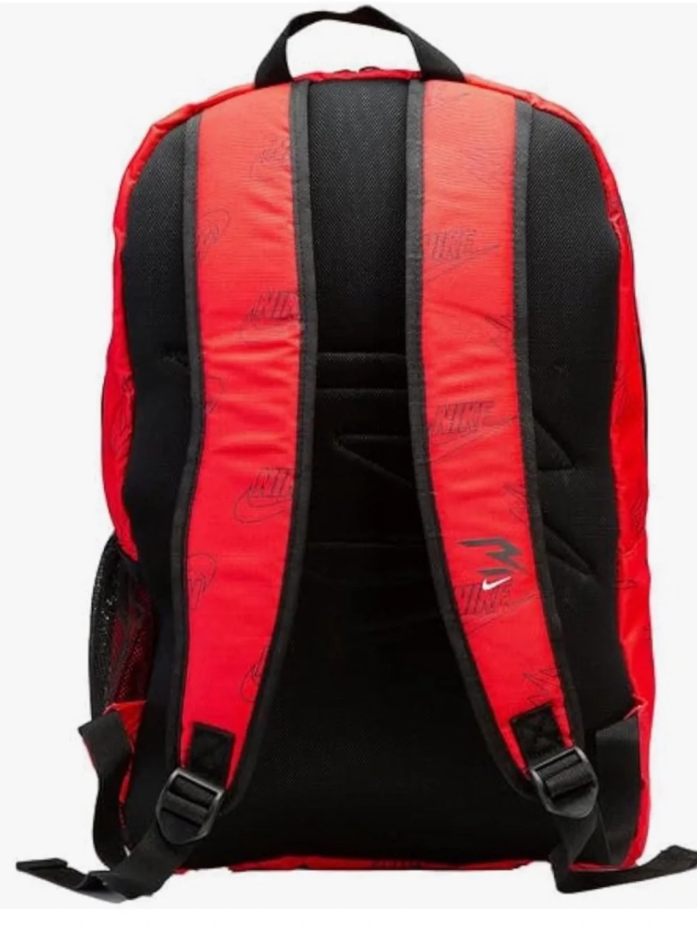Nike Red Graphic Logo Backpack with White Accents